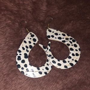 Never worn cork earrings